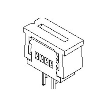 Molex Ffc/Fpc Connector, 9 Contact(S), 1 Row(S), Female, Straight, 0.049 Inch Pitch, Solder Terminal, 39532095